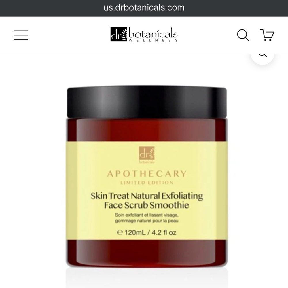 Dr Botanicals Skin Treat Natural Exfoliating Face Scrub Smoothie